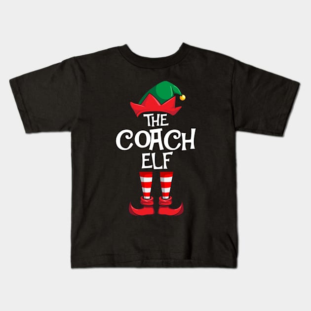 Coach Elf Matching Family Christmas Kids T-Shirt by hazlleylyavlda